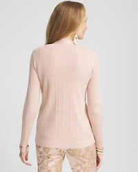 Lurex Ribbed Cardigan
