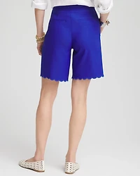 Brigitte™ Pull-On Scallop-Hem Shorts