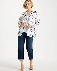No Iron Linen Beach Shirt