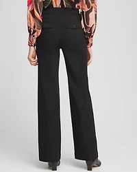 Pull-On Wide Leg Ankle Jeans