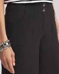 Cotton Stretch Wide Leg Pants