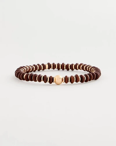 Wooden Charm Stretch Bracelet