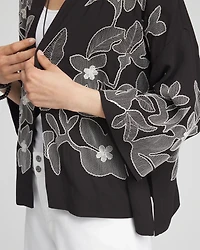 Embroidered Floral Kimono