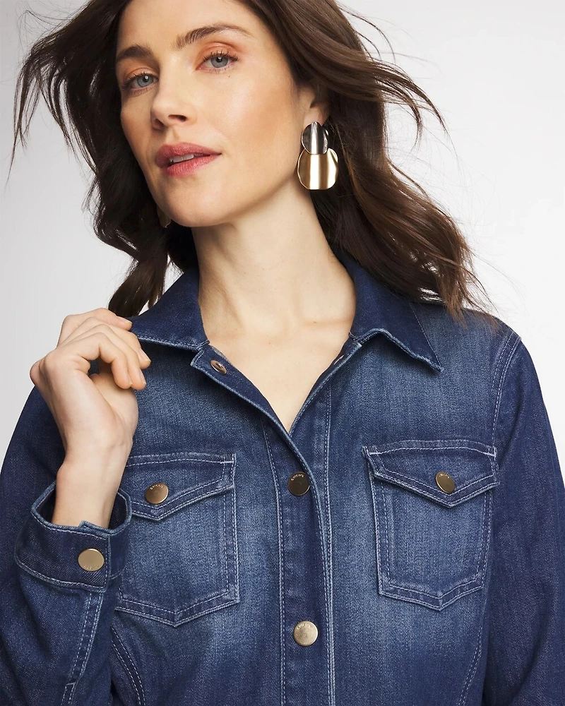 Button Down Denim Topper