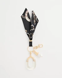 Satin Scarf Bag Charm Key Chain