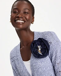 Bejeweled Flower Brooch