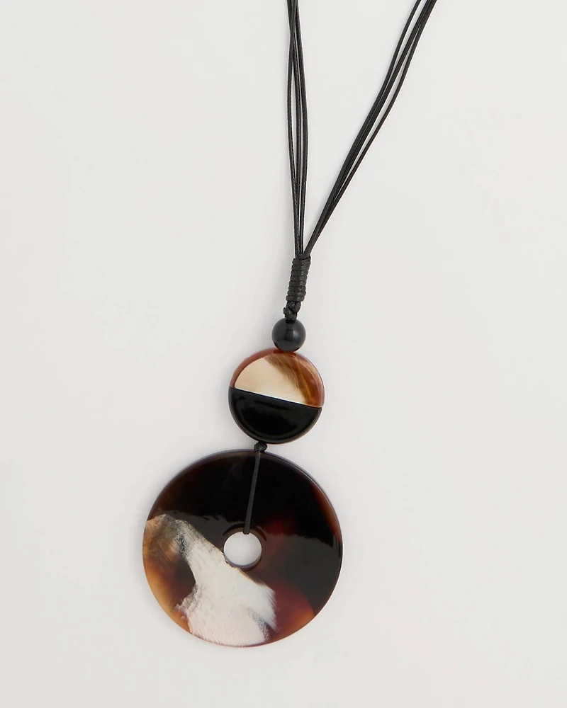 Adjustable Long Tortoise Pendant Necklace