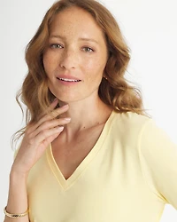 Cotton Stretch 3/4 Sleeve Tee