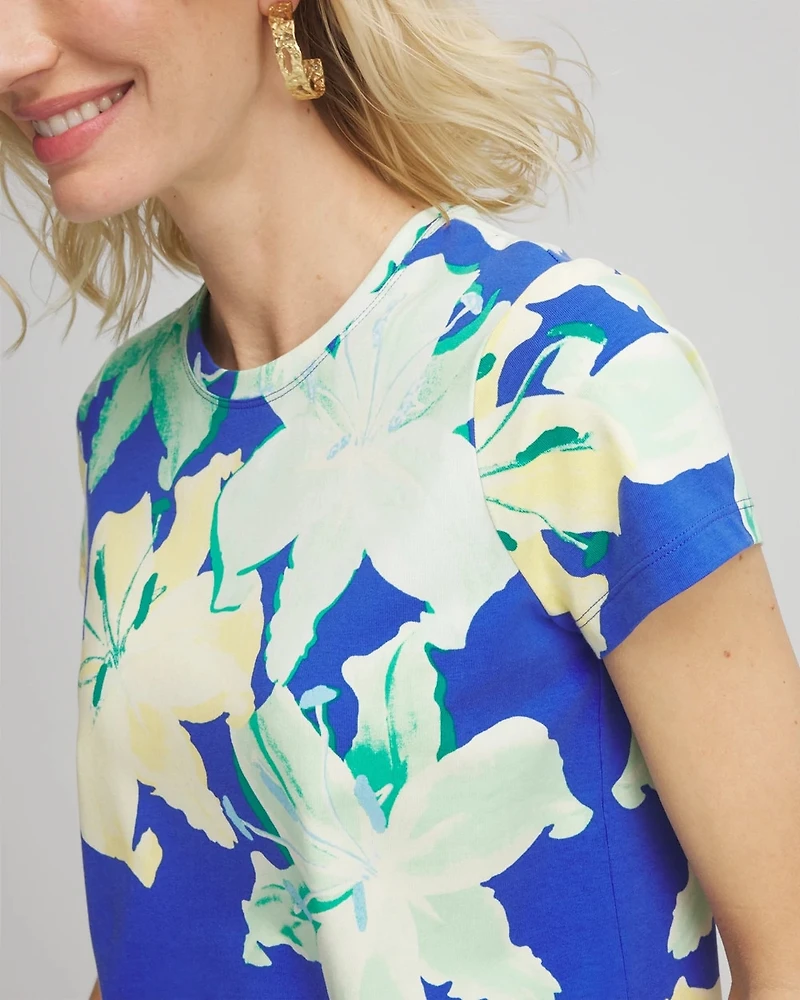 Floral Crewneck Perfect Tee