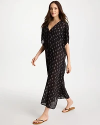 Printed Kaftan Swim Cover-Up