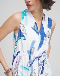Petite Sleeveless Gauze Maxi Dress
