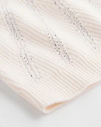 Embellished Striped Hat