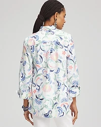 No Iron™ Floral Stretch Sateen Shirt