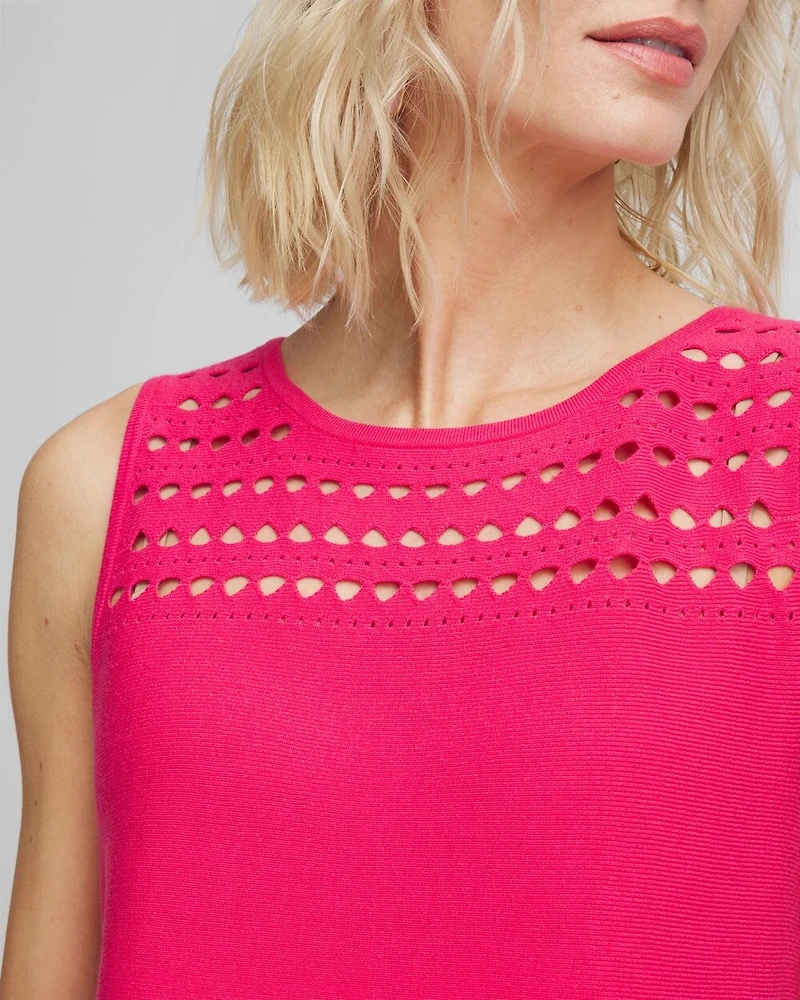 Cutout Sweater Tank
