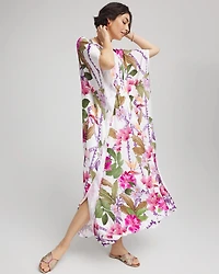 Island Cinch-Waist Kaftan Dress