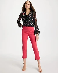 Embroidered Brigitte™ Slim Crop Pant