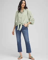 Tie-Front Blouse