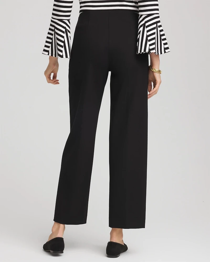 Juliet Slim Wide-Leg Cropped Pants