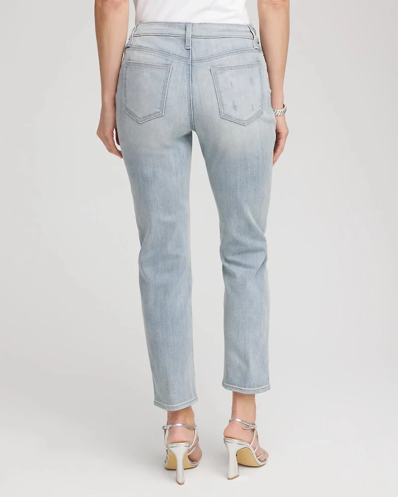 Girlfriend Slim Cropped Jeans