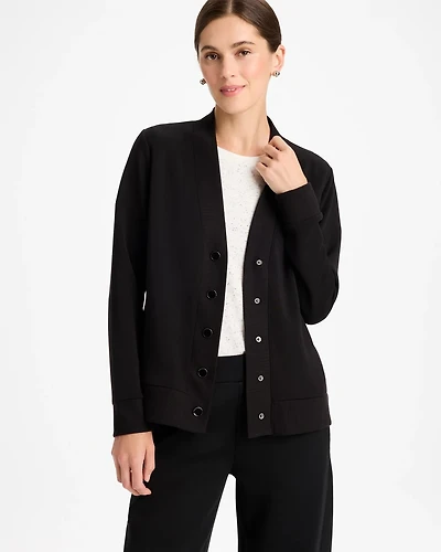 Zenergy® Soft Rib Detail Cardigan