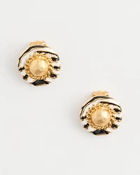 Zebra Clip-On Earrings
