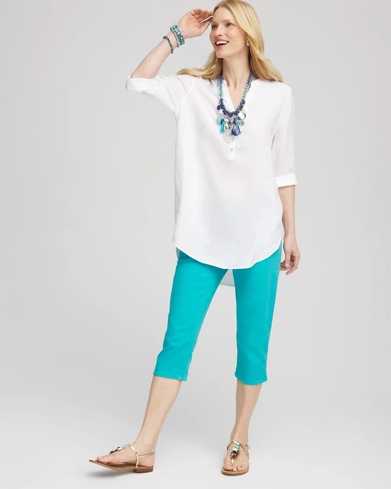 17" Pull-On Capri Jeans