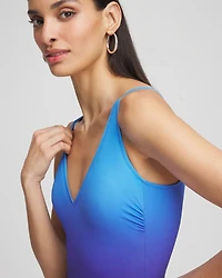 Gottex Splendor V-Neck One-Piece Swimsuit