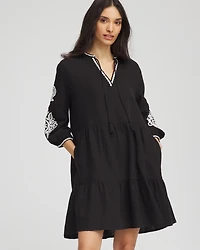 Woven Embroidered Swim Cover-Up