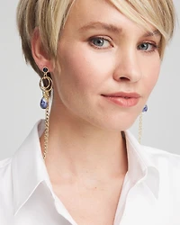 No Droop® Sodalite Tassel Earrings