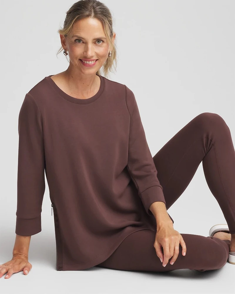 Zenergy® Satin-Trim Tunic