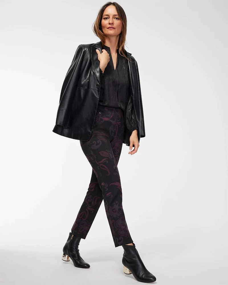 Juliet Ponte Floral Ankle Pants