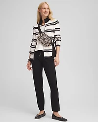 Zenergy® Luxe Cashmere Blend Striped Cardigan