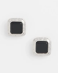 No Droop™ Onyx Square Clip-On Earrings