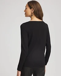 Ella Ribbed-Bateau Pullover Sweater