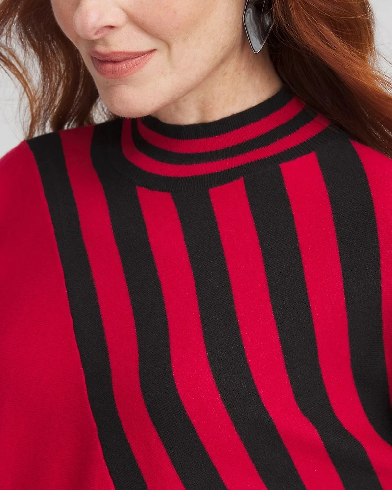 Zenergy® Luxe Cashmere Blend Striped Sweater