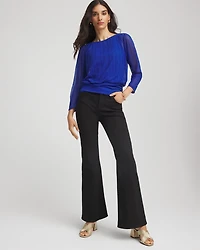 Touch of Cool™ Textured Banded-Hem Top