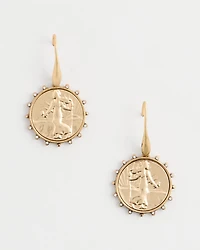 Coin Fishwire Earrings