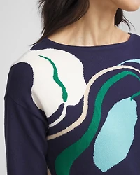Wildflower Intarsia Pullover