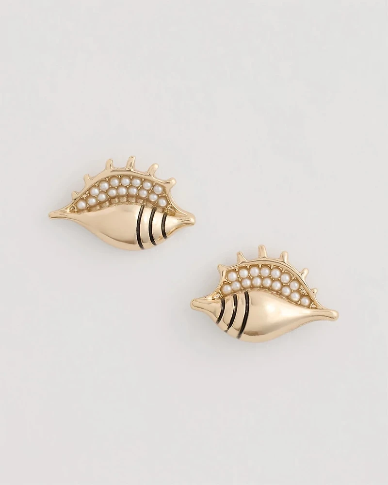 Conch Stud Earrings