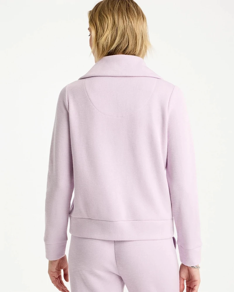 Zenergy® Beach Slub Half-Zip Pullover Top