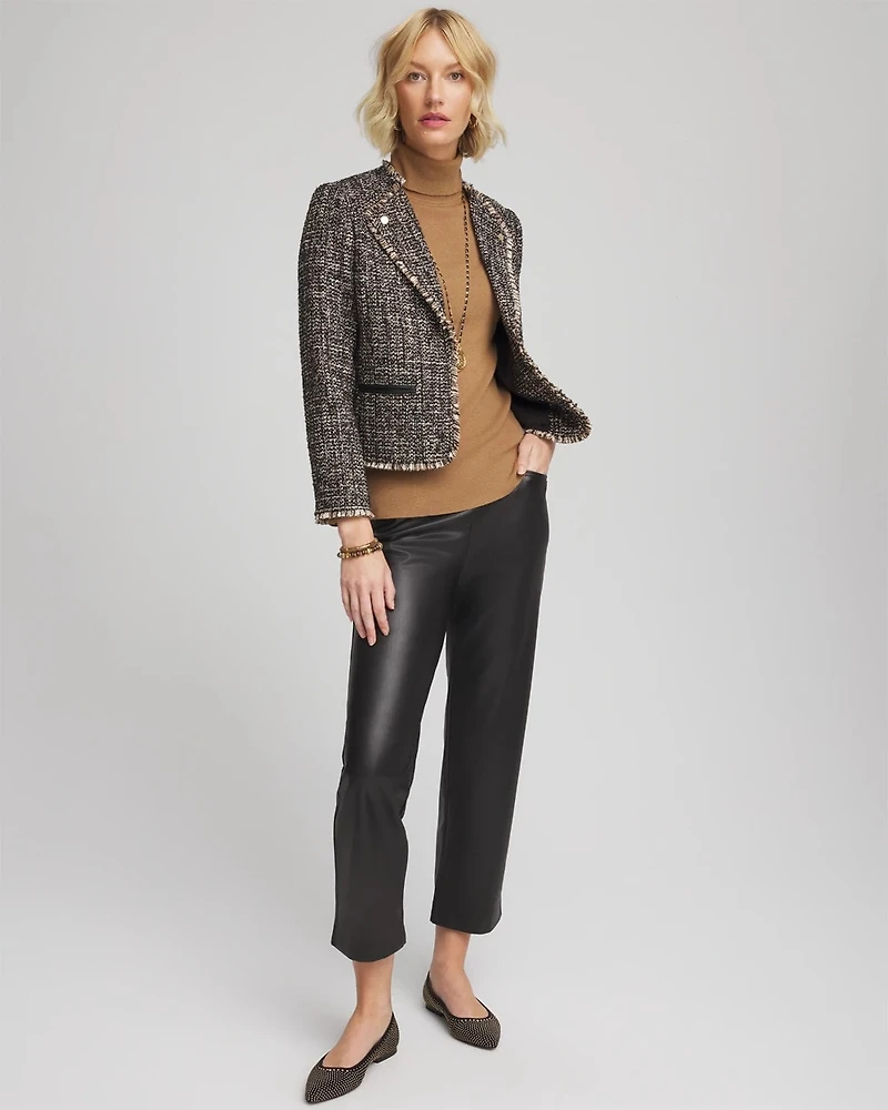 Tweed Mix Moto Jacket