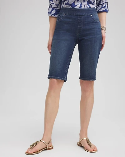 11" Pull-on Denim Shorts
