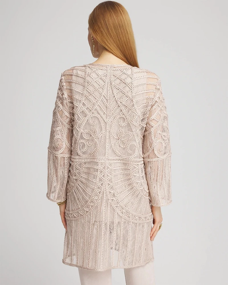 Travelers™ Collection Embroidered Lace  Jacket