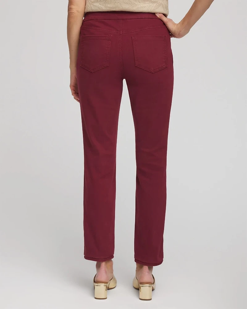 Denim Pull-On Ankle Jeggings