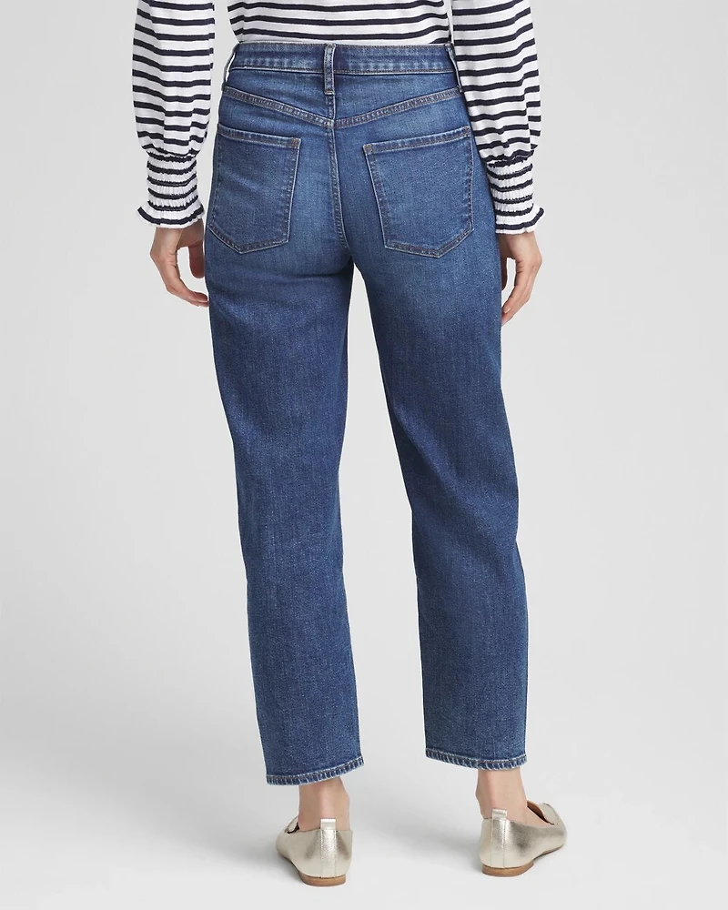 Relaxed Tapered Cropped Jeans