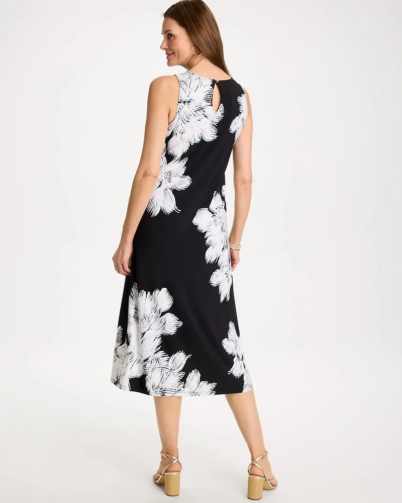 Travelers™ Knit Abstract Floral Swing Dress