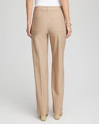 Cotton Straight-Leg Trousers