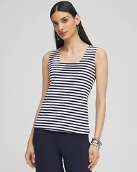 Contour Cotton™ Stripe Square Neck Tank