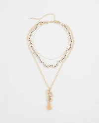 Convertible Rose Quartz Pendant Necklace