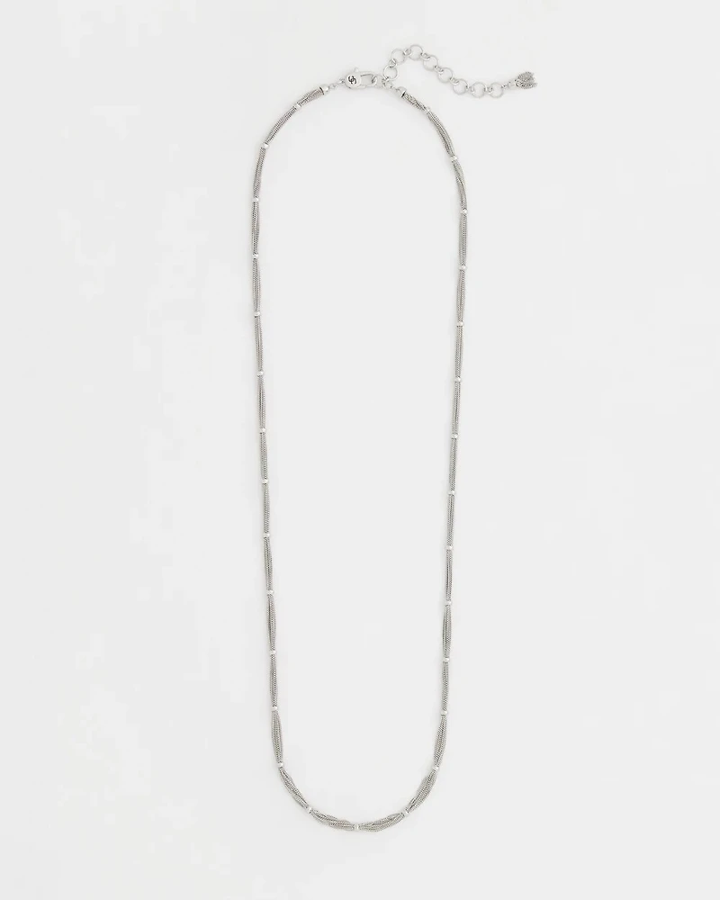Silver Tone Single Strand Necklace